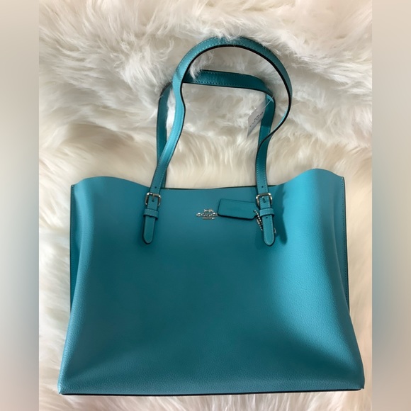NWT! 🦋 COACH LEATHER MOLLIE TOTE - Picture 3 of 16